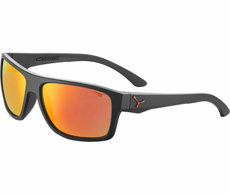 Sonnenbrille CÉBÉ EMPIRE, BLACK Metallic Red Matte, Zone Grey, CAT.3 Red
