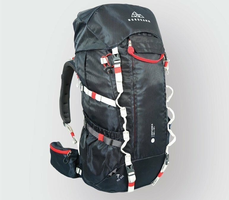 Trekkingrucksack, Reiserucksack, Backpacker Rucksack, Nordkamm, ANTARES, 50 Liter, blau
