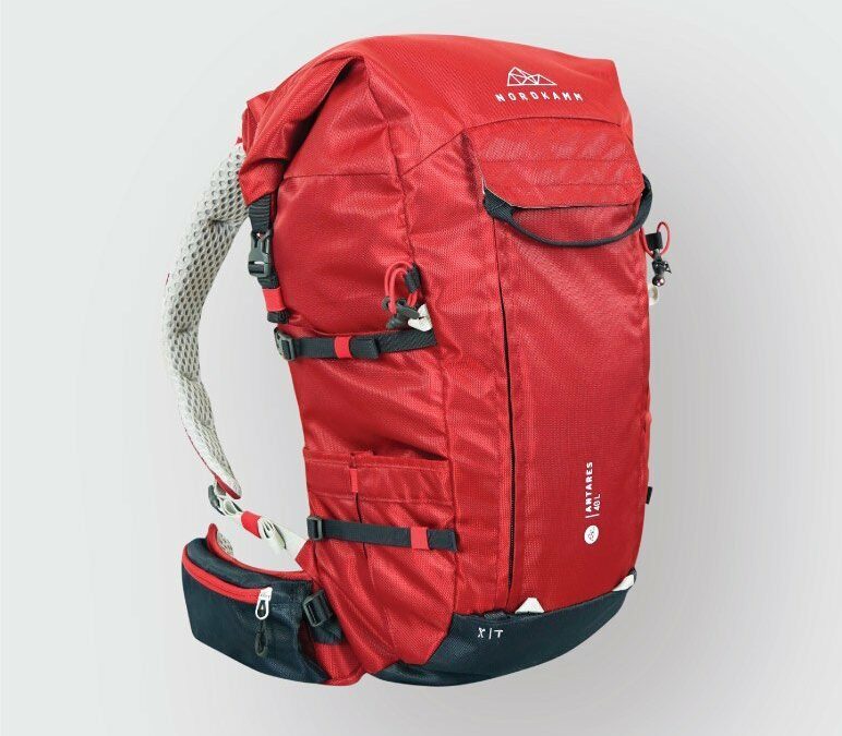 Wanderrucksack, Bergsport-Rucksack, Nordkamm, ANTARES, 40 Liter, rot