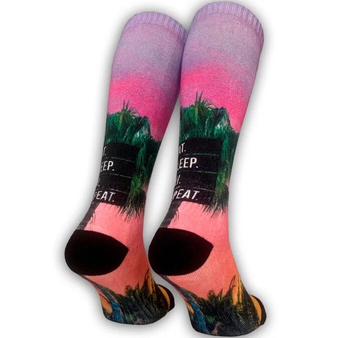 Skisocken POP TOES | JOHN – ‚EAT. SLEEP. SKI. REPEAT.‘ | Size 43-46