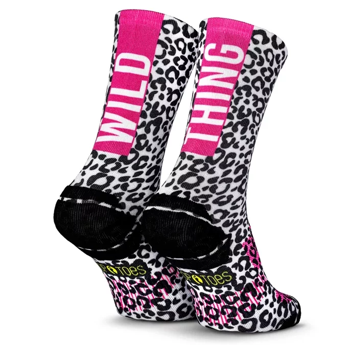 Outdoor Socken POP TOES | TONY – WILD THING – Leo Pink | Size 39-42