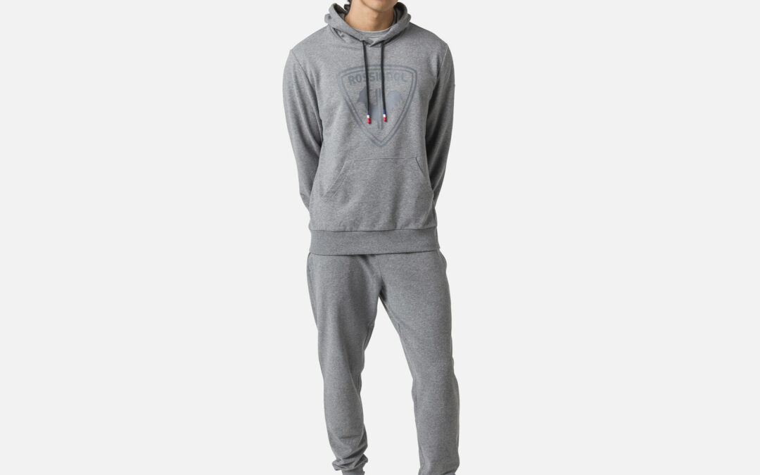 Herrensweatshirt ROSSIGNOL | Kapuze | HEATHER GREY | Size ‚2XL‘