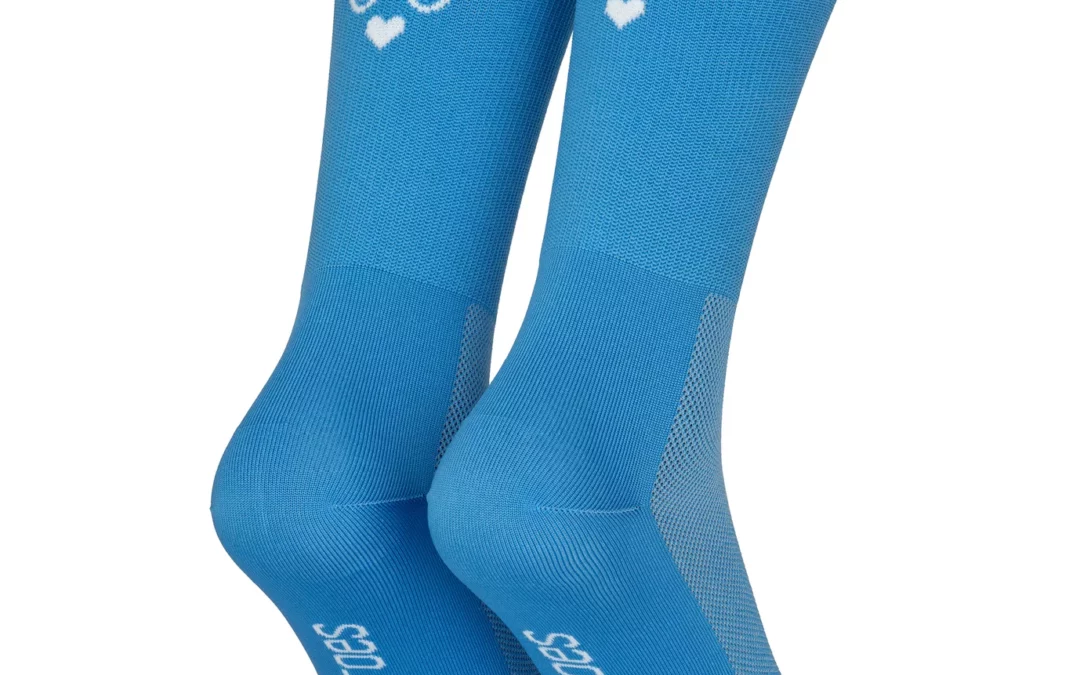Bike Socken POP TOES | DAN – I Love My Bike | Size 43-46 | BLUE