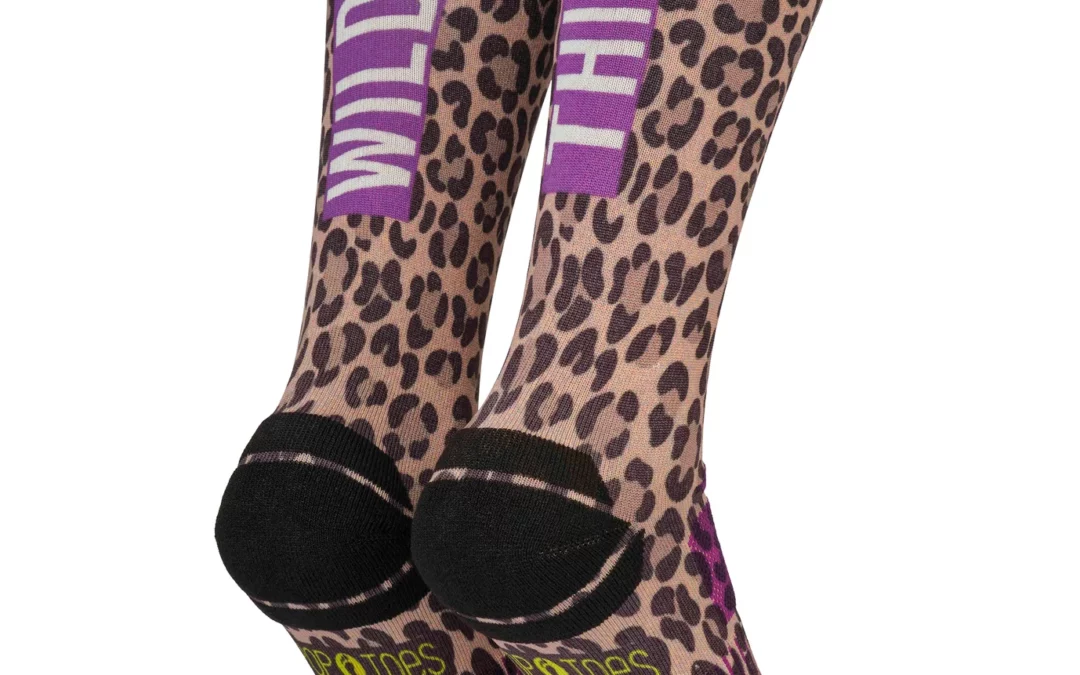 Outdoor Socks POP TOES | TONY – WILD THING | Size 39-42 | Brown|Purple