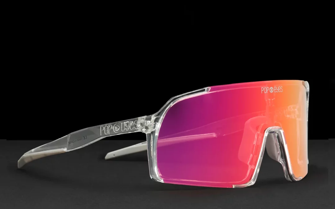 Sonnenbrille POP EYES | EDDY ‚Limited Edition‘ | CLEAR | Sunset Red