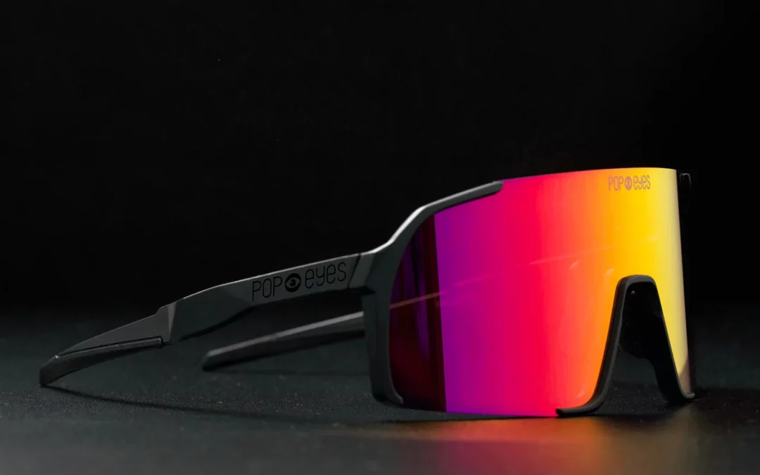 Sonnenbrille POP EYES | EDDY Small | Black|Sunset Red