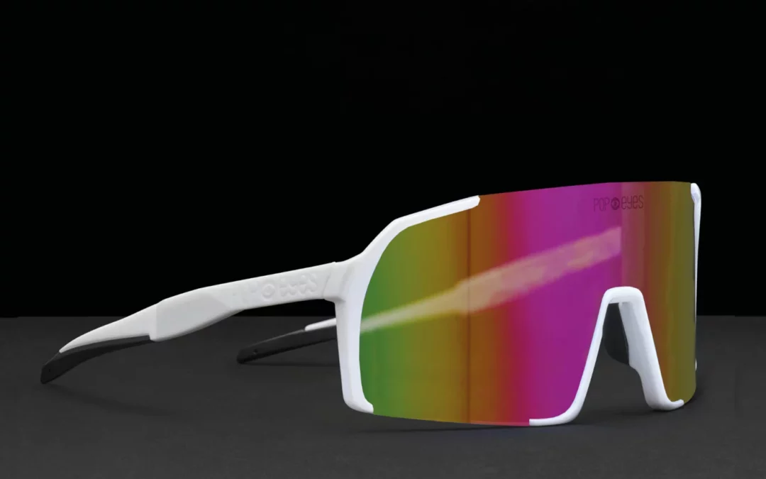 Sonnenbrille POP EYES | EDDY Small | White|Cosmic Pink