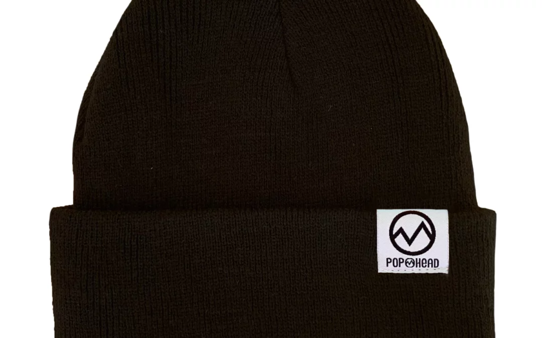BEANIE POP HEAD | LUIS | BOLD BLACK | onesize
