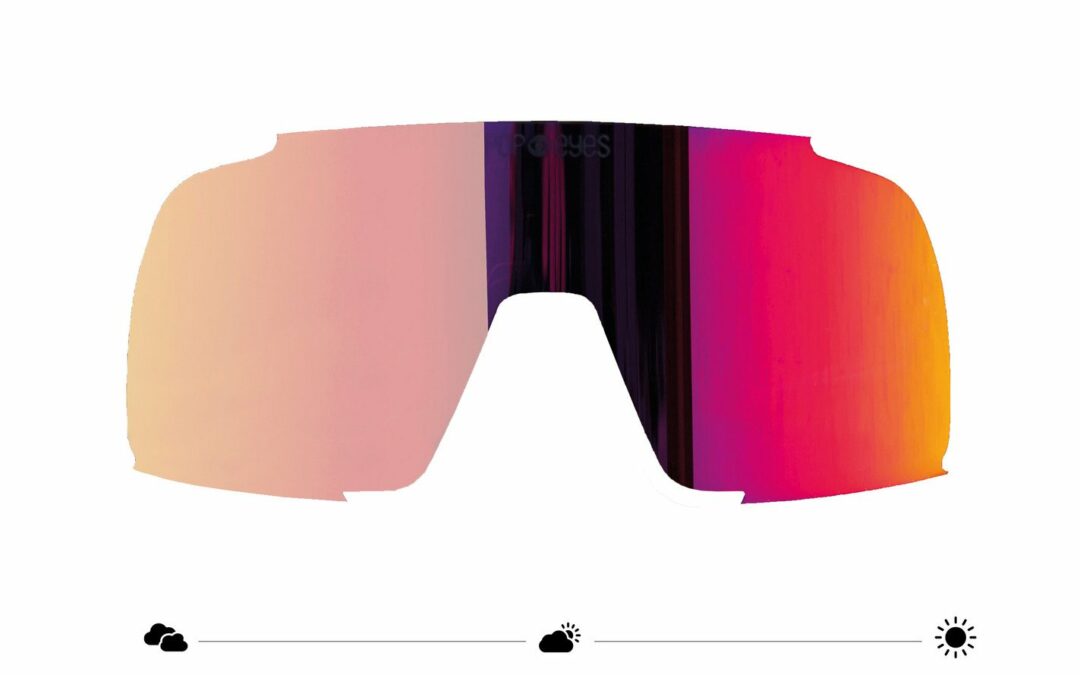 Ersatzscheibe EDDY Photochromatic SMALL | Sunset Red