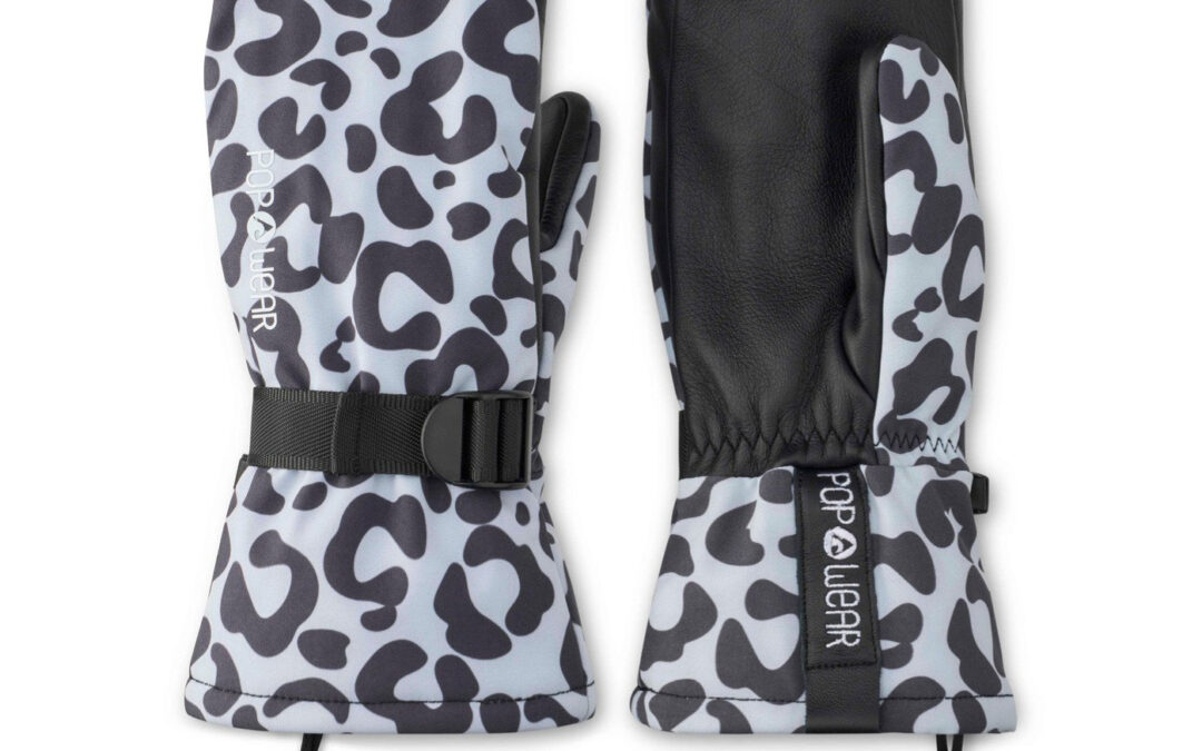 SKI GLOVES | POP WEAR | MARLEY | Leo Grey | Size: M