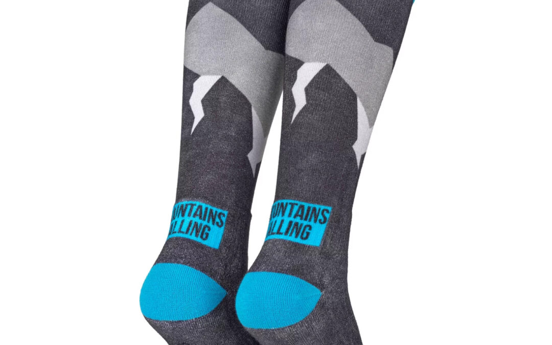 Skisocken POP TOES | JOHN – ‚MOUNTAINS CALLING – BLUE‘ | Size 39-42