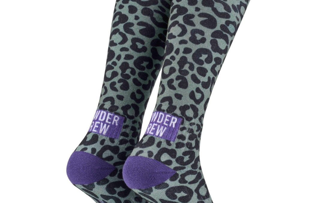 Skisocken POP TOES | JOHN – ‚Powder Crew Leo – ARMY GREEN|PURPLE‘ | Size 39-42