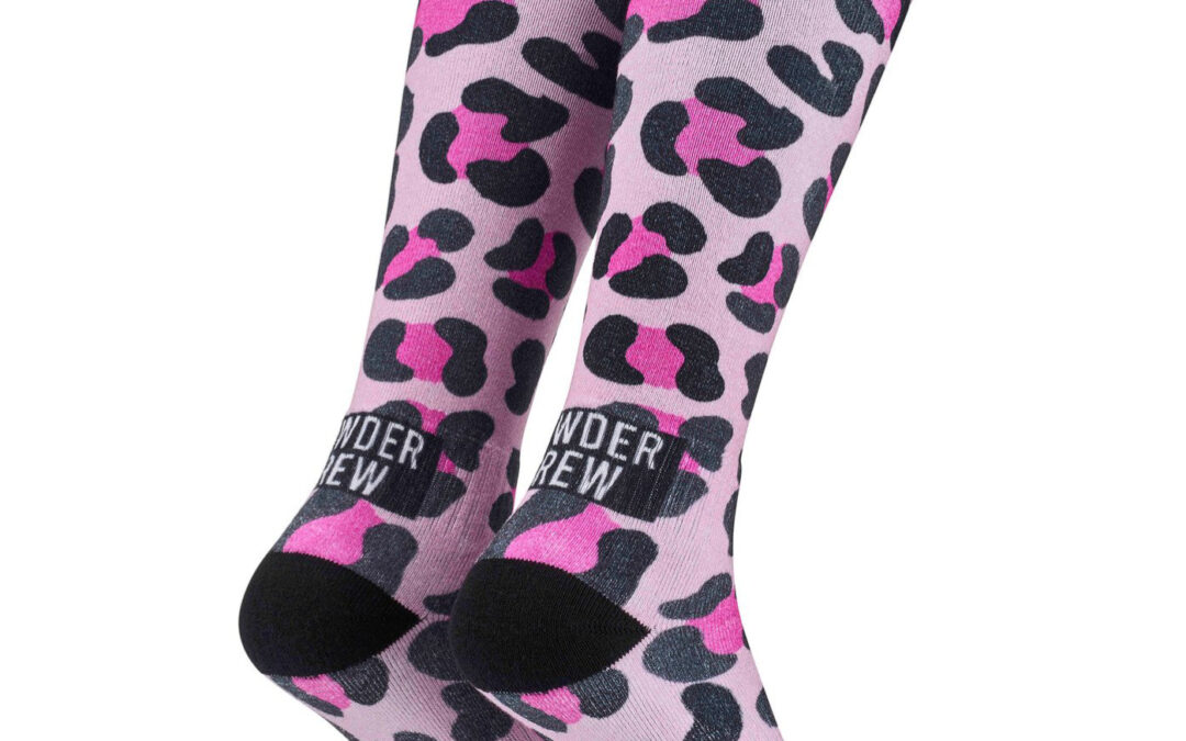 Skisocken POP TOES | JOHN – ‚Powder Crew Leo – PINK|BLACK‘ | Size 39-42