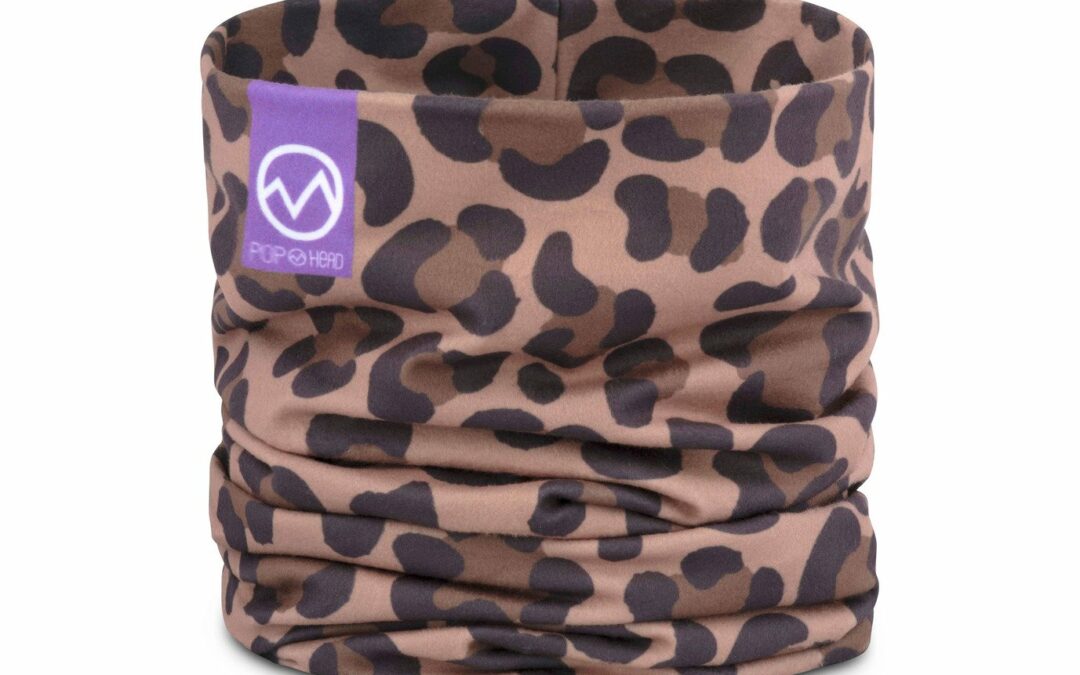 Neckwarmer POP HEAD | JULIE | Leo Brown Purple