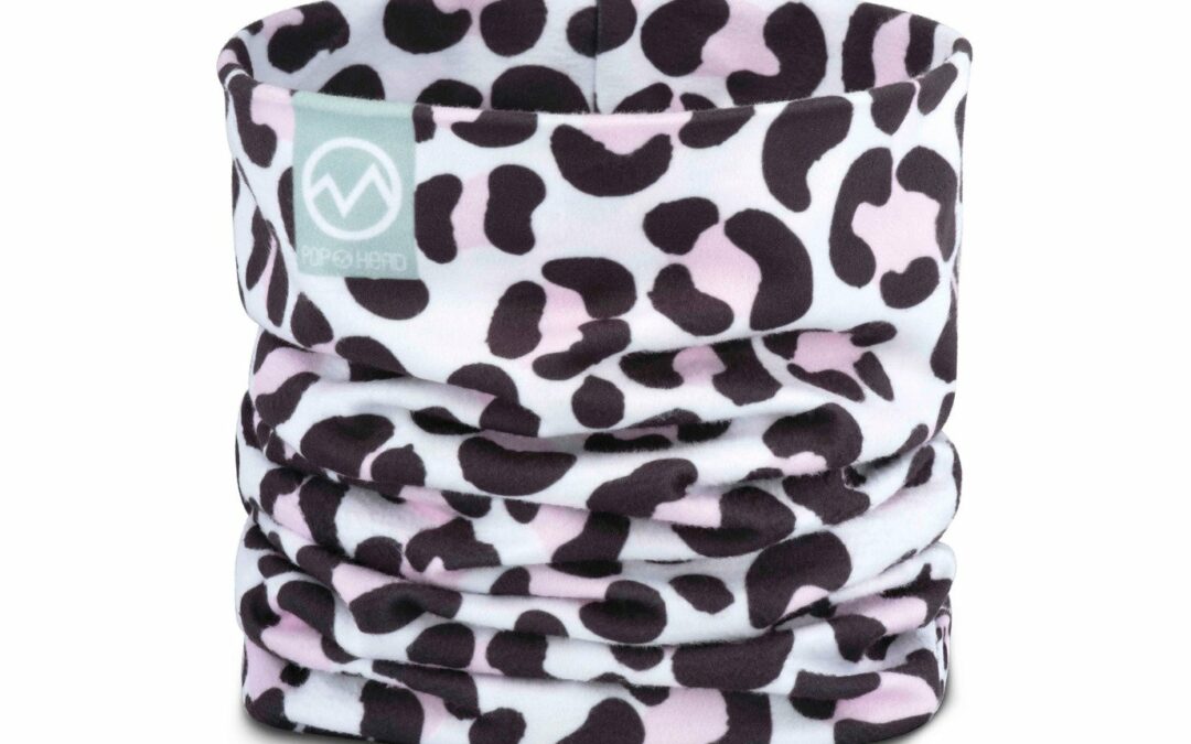 Neckwarmer POP HEAD | JULIE | Leo White Pink
