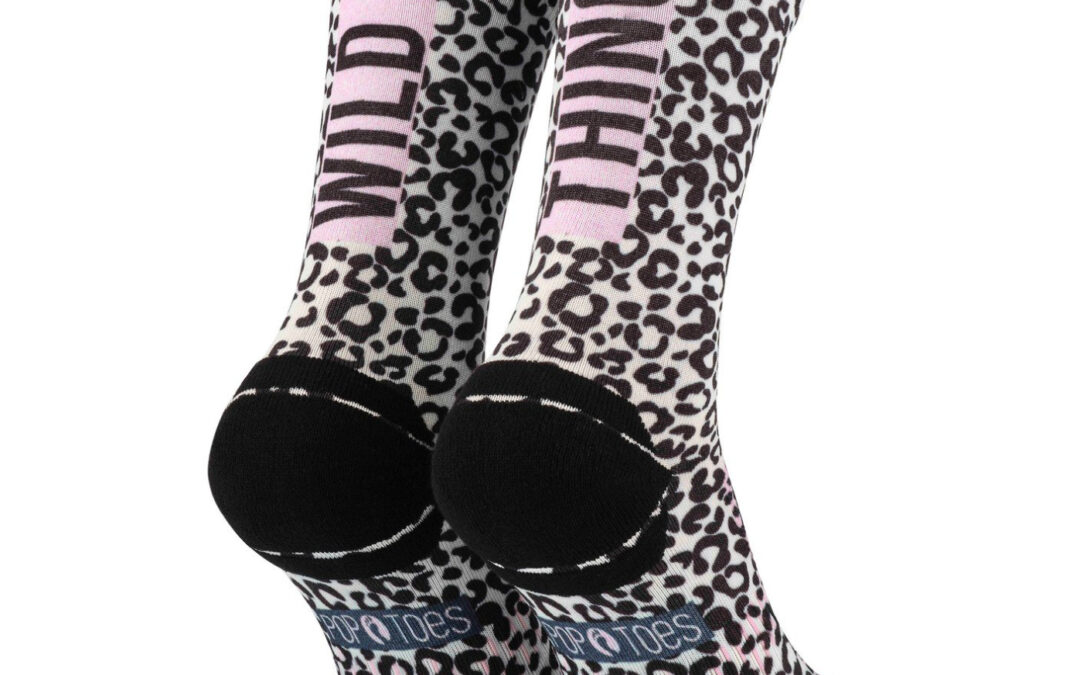 Outdoor Socken POP TOES | TONY | WILD THING – Leo Light Pink | Size 39-42