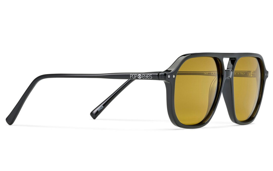 Sonnenbrille POP EYES | BLAKE | Shiny Black Yellow