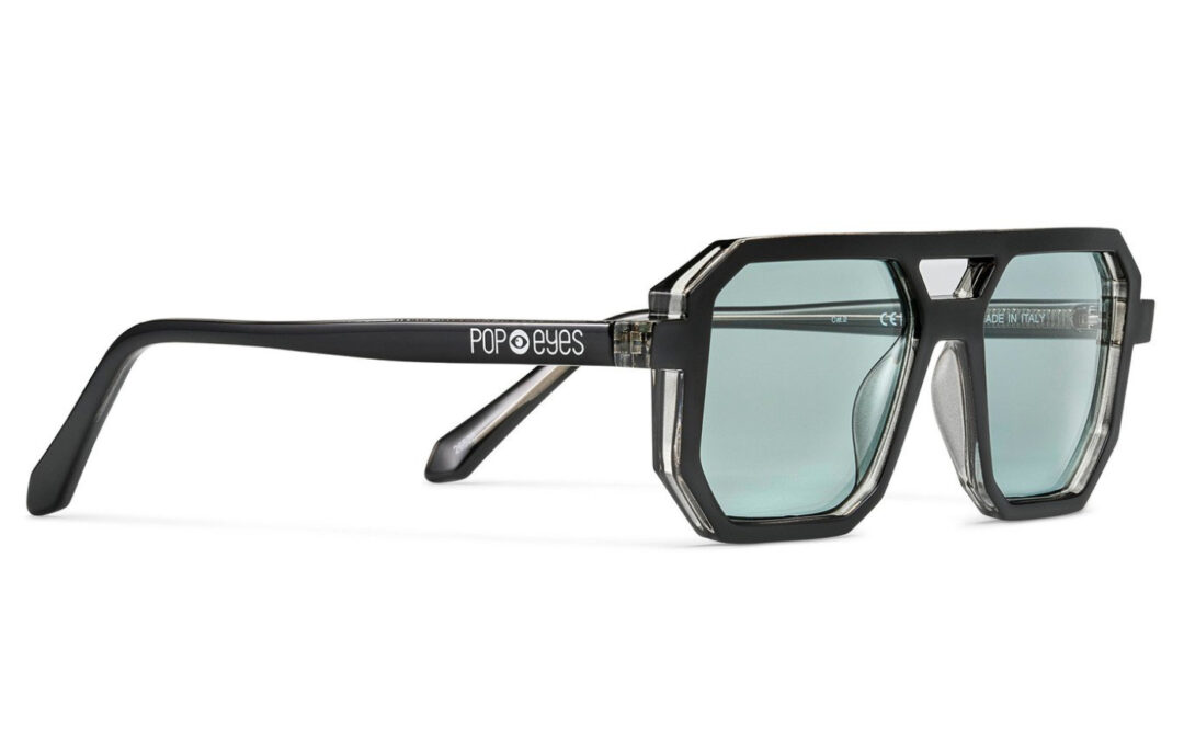 Sonnenbrille POP EYES | FRANKIE | Shiny Black Green