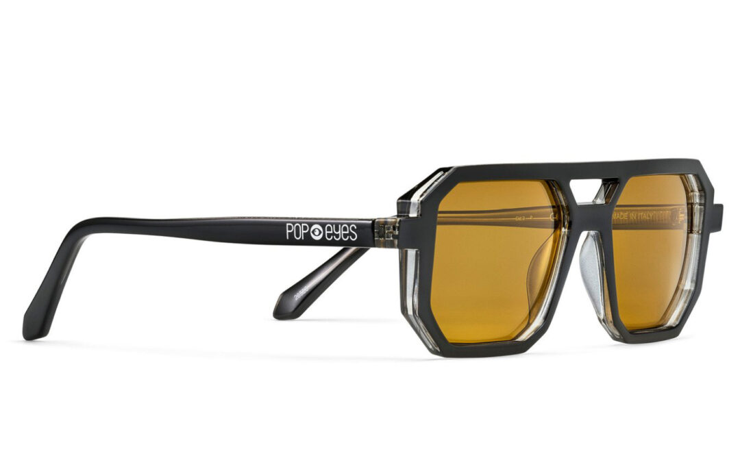Sonnenbrille POP EYES | FRANKIE | Shiny Black Yellow