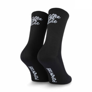 Bike Socken POP TOES | DAN | Coffee Ride - Black | Size 43-46
