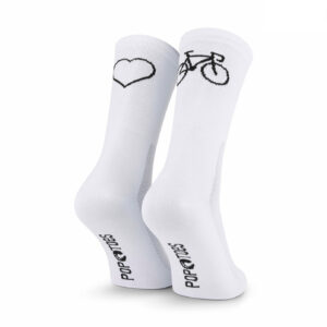 Bike Socken POP TOES | DAN | Icon - White | Size 43-46