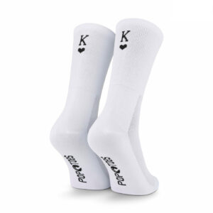 Bike Socken POP TOES | DAN | King of the Road - White | Size 43-46