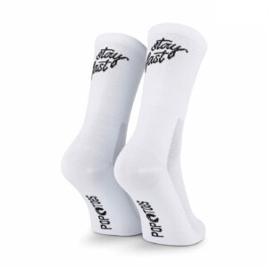 Bike Socken POP TOES | DAN | Stay Fast - White | Size 43-46