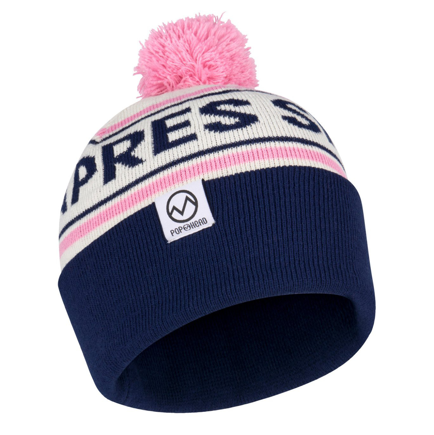 BEANIE | POP HEAD | LUISA | Apres Ski Club Baby Pink Stripes