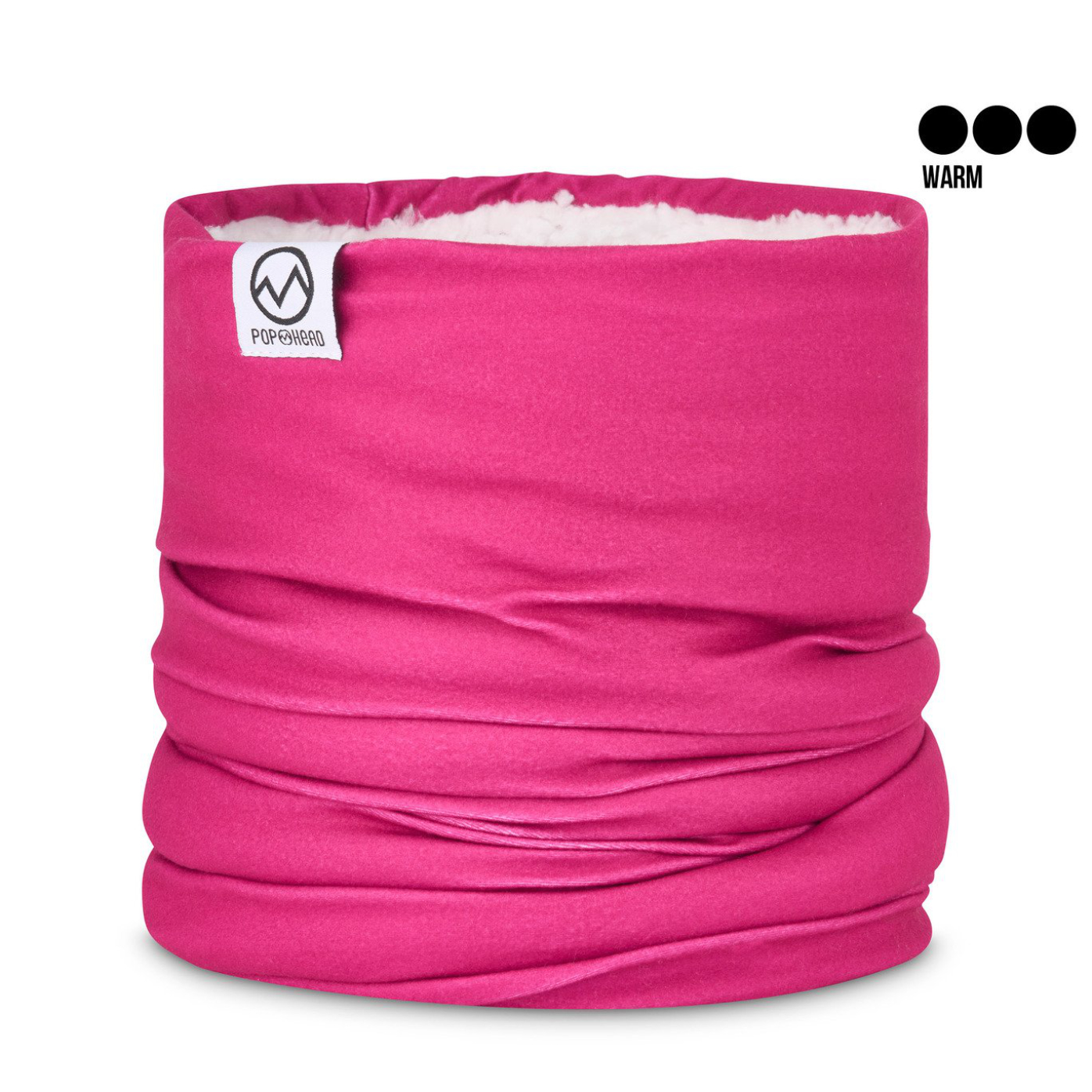 Neckwarmer TEDDYFLEECE | POP HEAD | JOSIE | Berry Pink