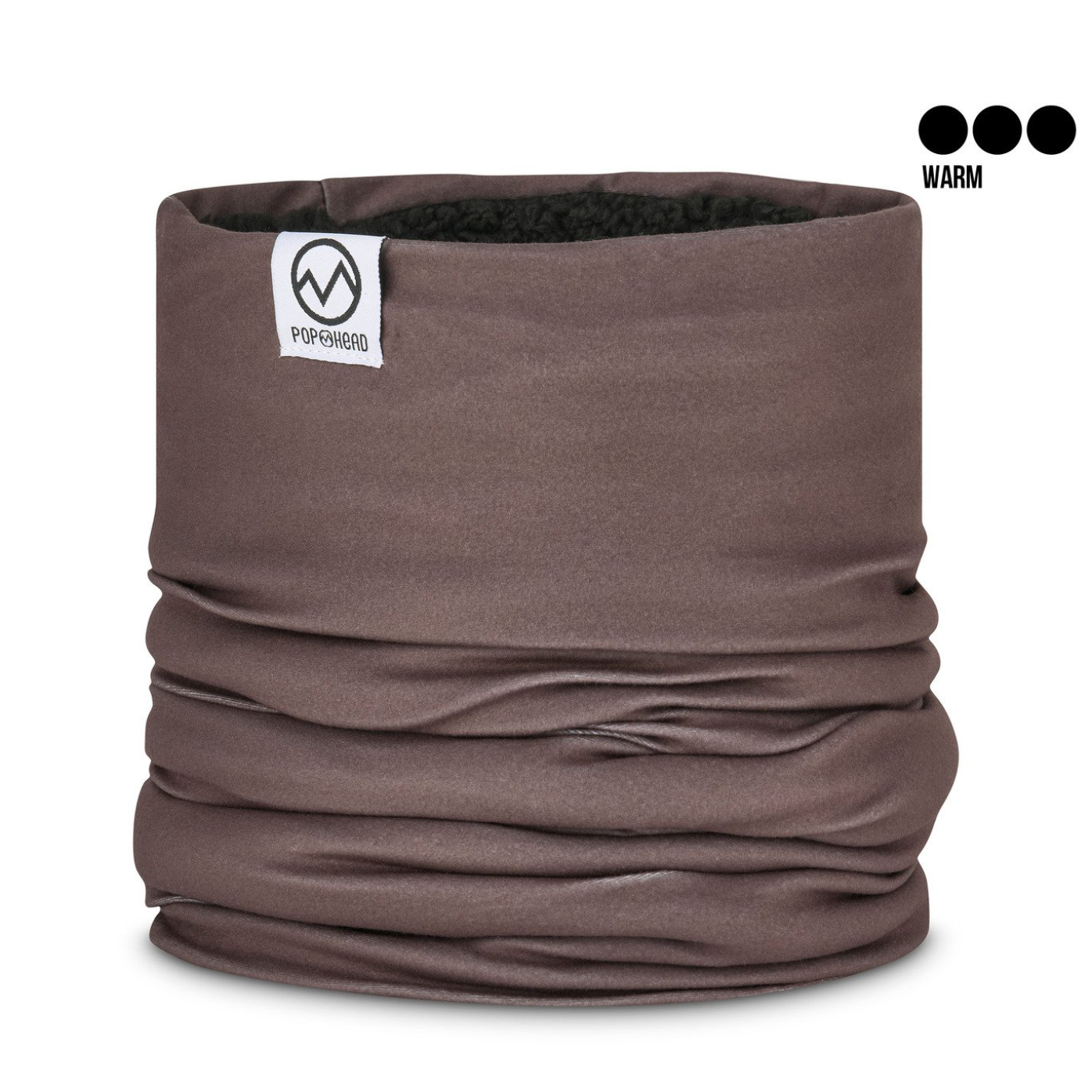 Neckwarmer TEDDYFLEECE | POP HEAD | JOSIE | Chocolate Brown