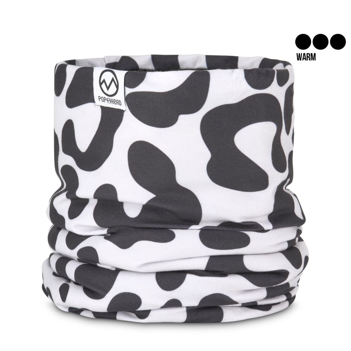 Neckwarmer TEDDYFLEECE | POP HEAD | JOSIE | Leo Black Grey BIG