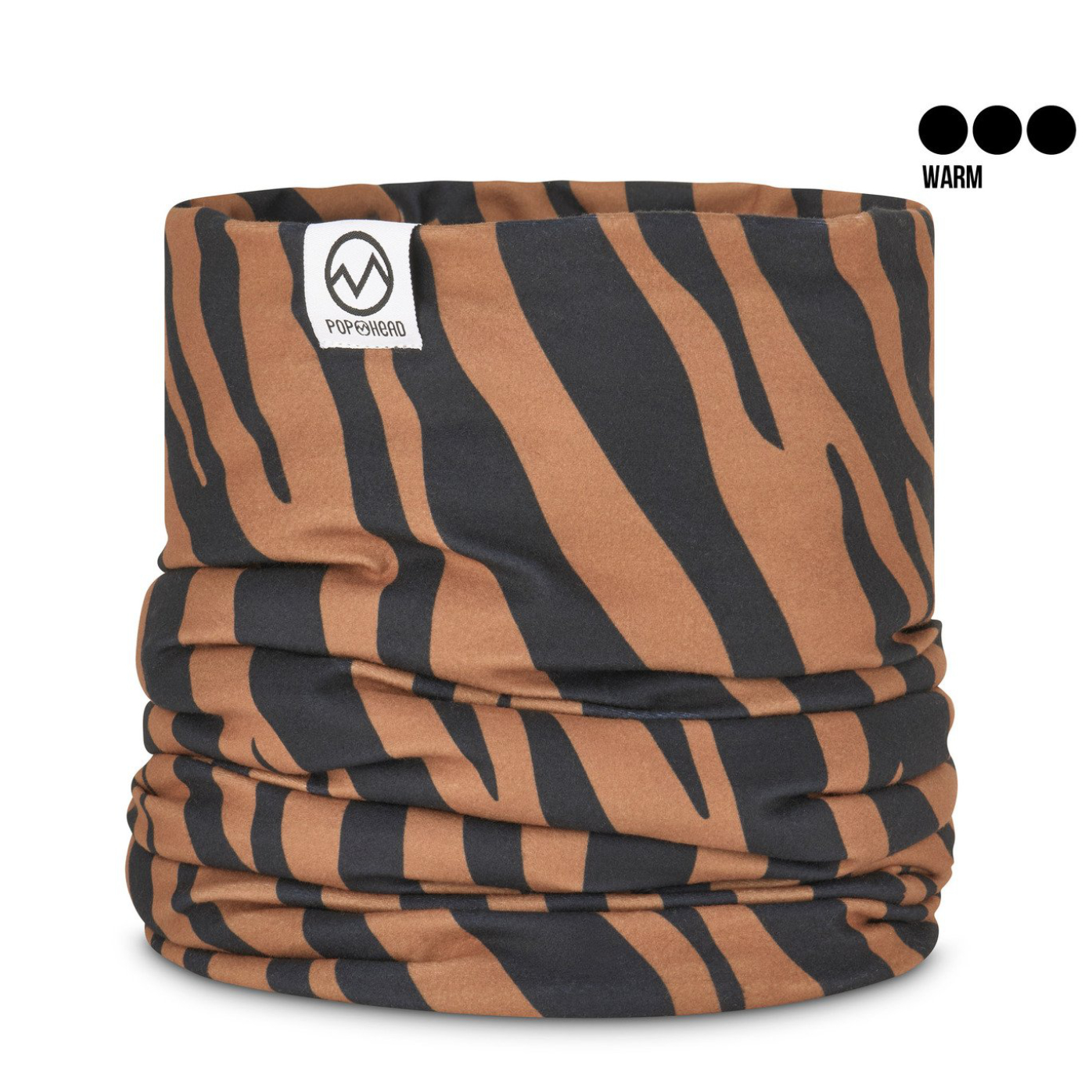 Neckwarmer TEDDYFLEECE | POP HEAD | JOSIE | Zebra Brown