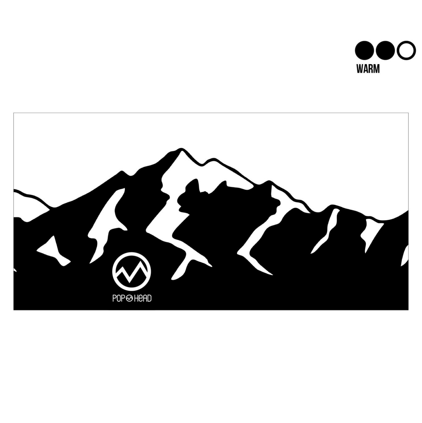Stirnband MEDIUM | POP HEAD | MILLIE | Mountains Black White