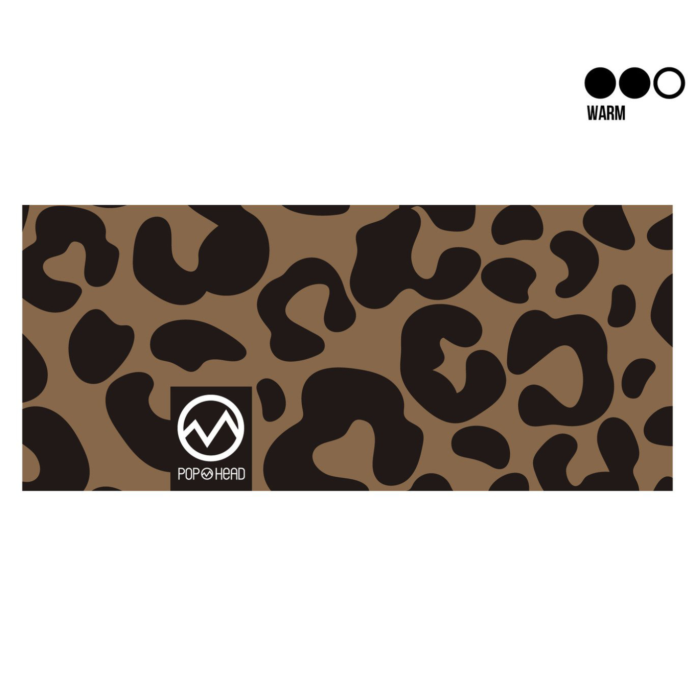 Stirnband MEDIUM | POP HEAD | MILLIE | Leo Black Brown BIG