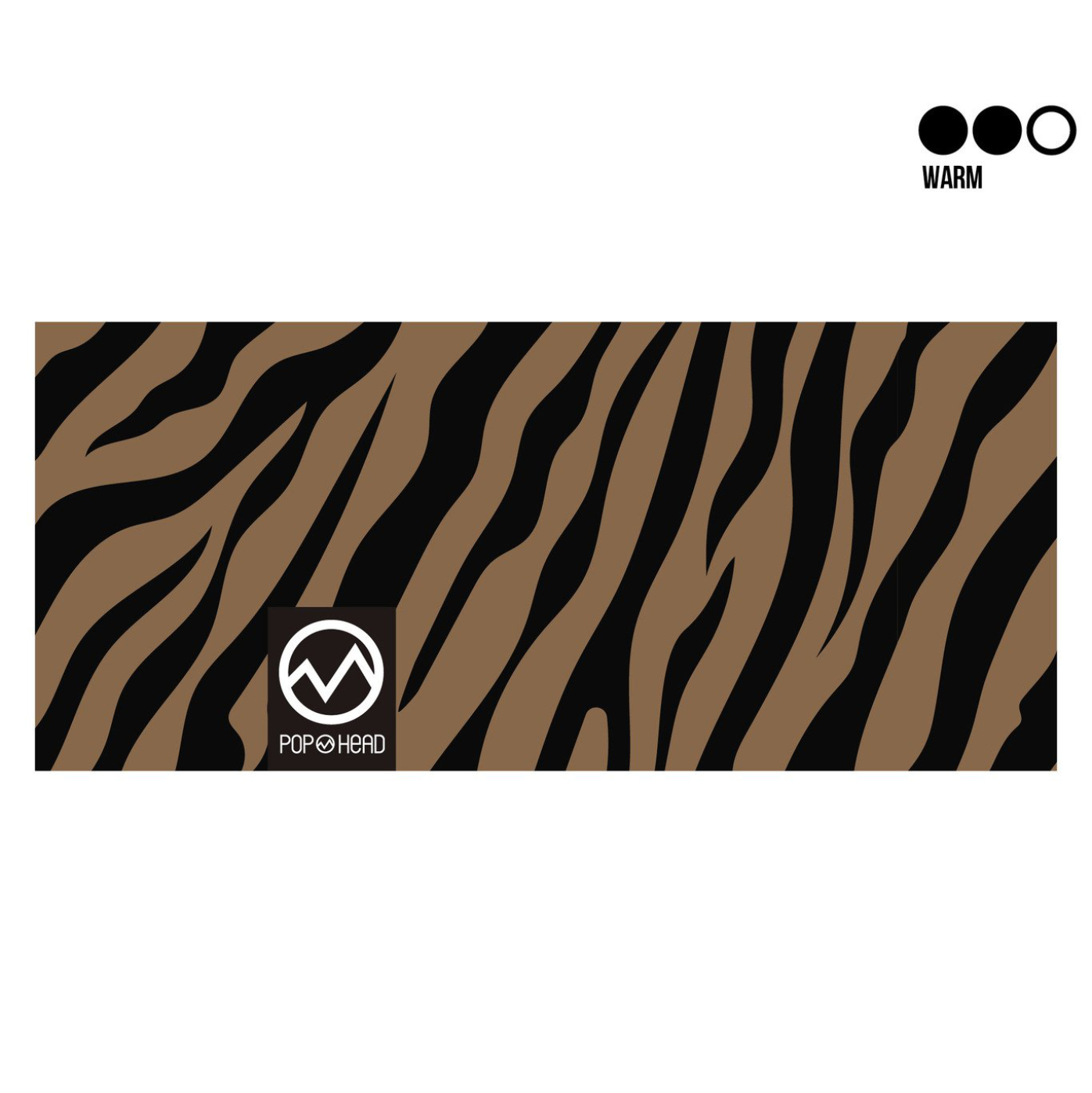 Stirnband MEDIUM | POP HEAD | MILLIE | Zebra Brown