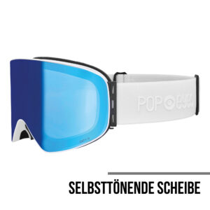 Skibrille | POP EYES | LARRY PHOTOCHROMATIC | WHITE MEETS BLUE