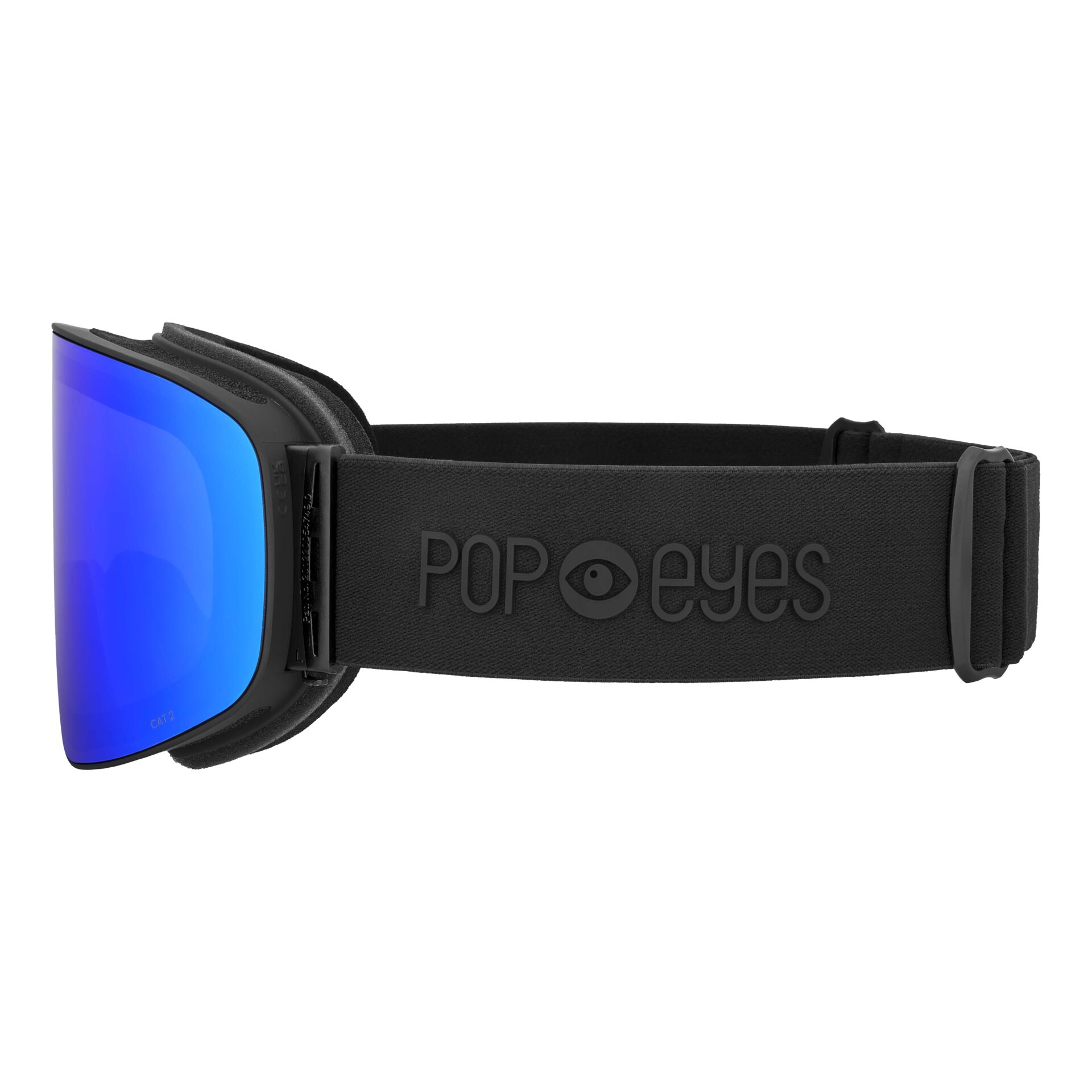 Skibrille | POP EYES | LARRY | PURE BLACK|Ice BLUE – Bild 2