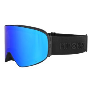 Skibrille | POP EYES | LARRY | PURE BLACK|Ice BLUE