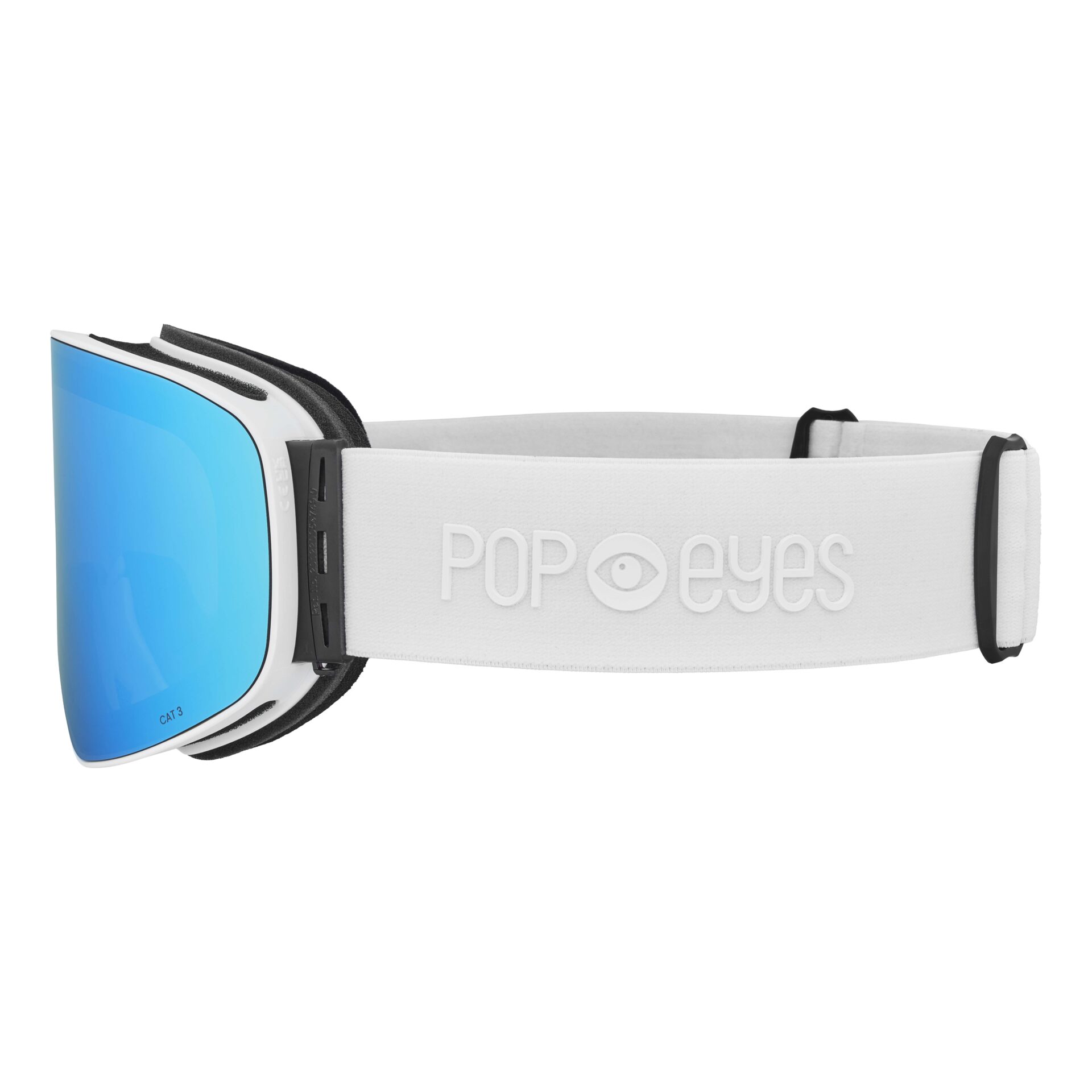 Skibrille | POP EYES | LARRY | PURE WHITE|Ice BLUE – Bild 2