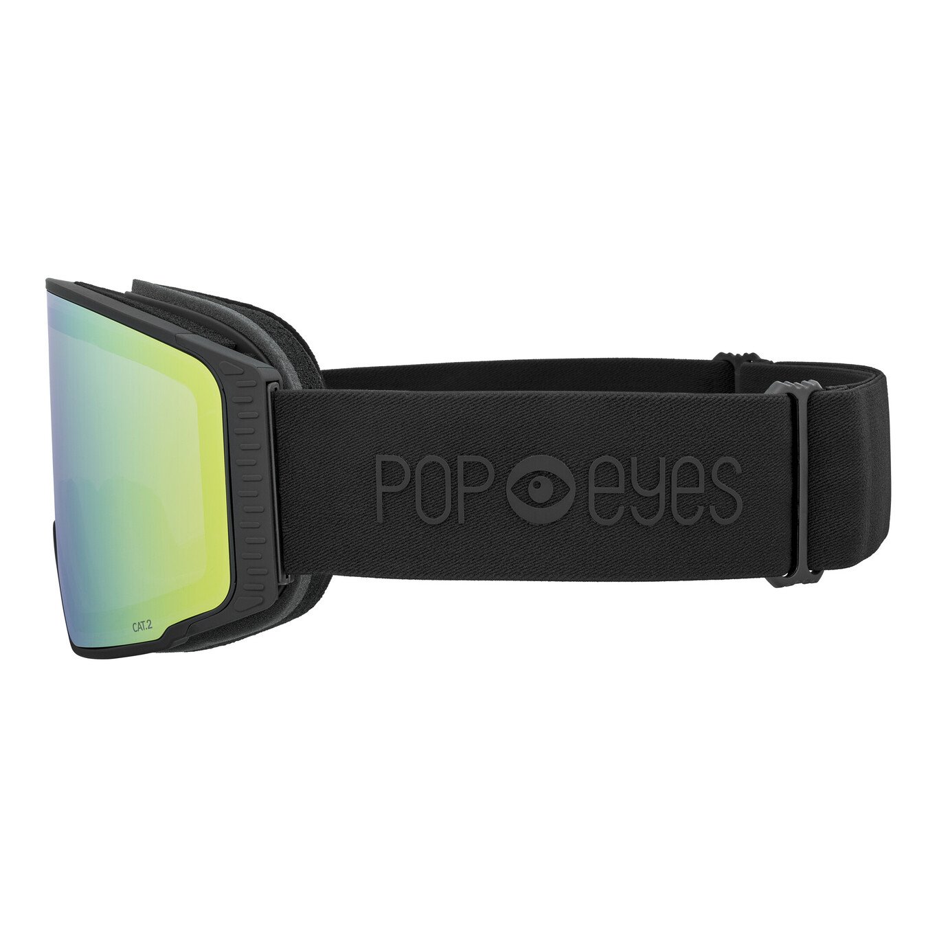 Skibrille | POP EYES | NICK HD | kontrastverstärkende High-Definition-Optik | ALL BLACK HD GOLD – Bild 2