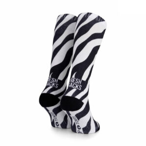 Skisocken | POP TOES | JOHN - 'Fresh Tracks' Zebra Grey | Size 39-42