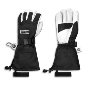 Premium 2-in-1 Ski-Handschuh | POP WEAR | CHARLIE | Black WHITE | Size: L