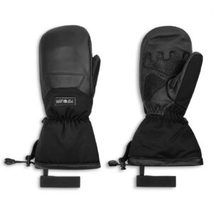 Premium Ultra-Warm Ski-Fäustling | POP WEAR | MIKKA | All Black | Size: L