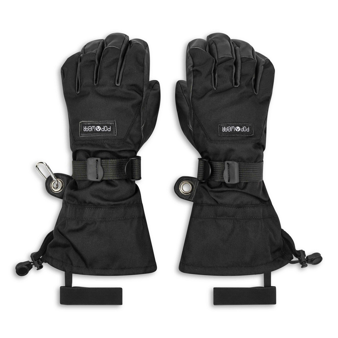 Premium 2-in-1 Ski-Handschuh | POP WEAR | CHARLIE | All Black | Size: L – Bild 2