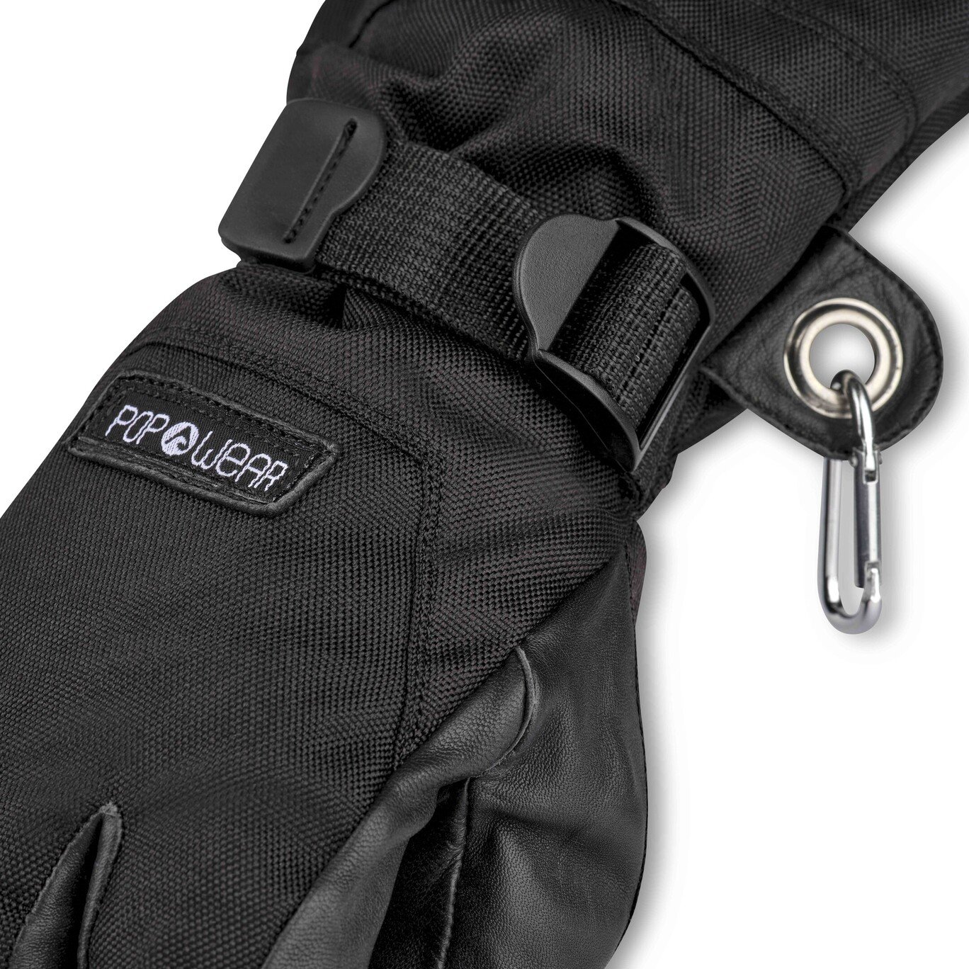 Premium 2-in-1 Ski-Handschuh | POP WEAR | CHARLIE | All Black | Size: L – Bild 4