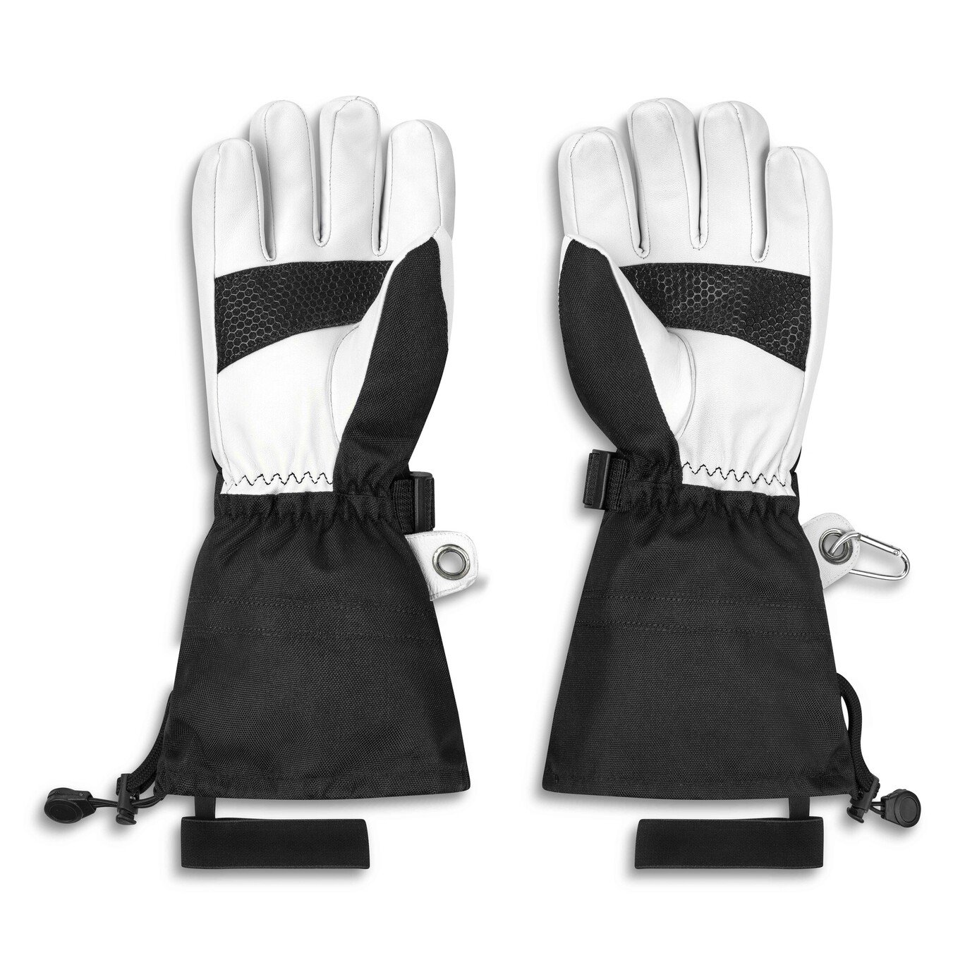 Premium 2-in-1 Ski-Handschuh | POP WEAR | CHARLIE | Black WHITE | Size: L – Bild 3