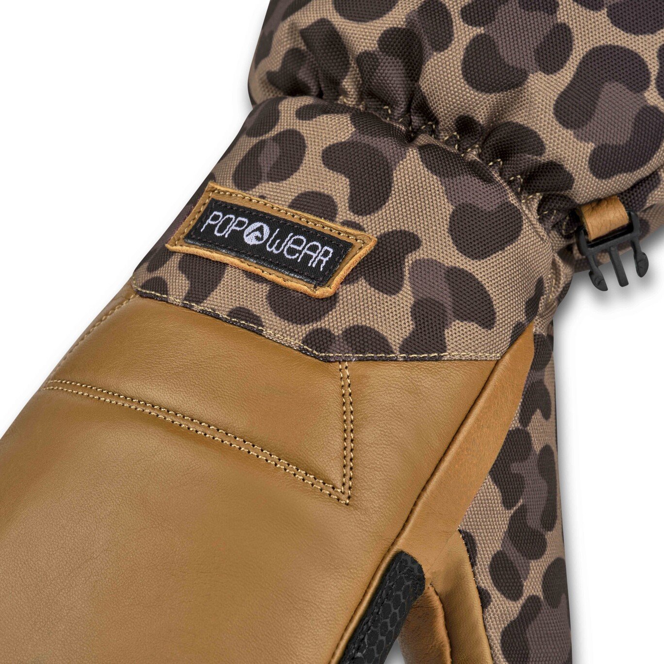 Premium Ultra-Warm Ski-Fäustling | POP WEAR | MIKKA | Leo Brown | Size: M – Bild 4