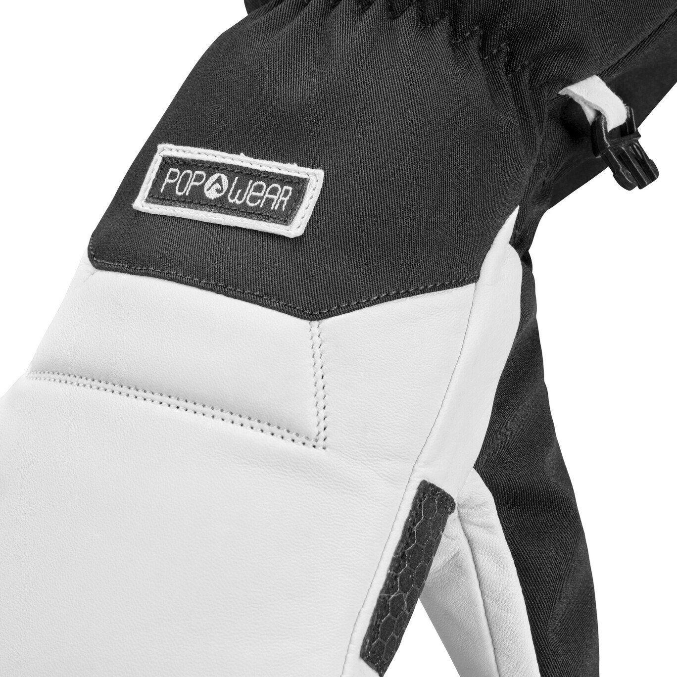 Premium Ultra-Warm Ski-Fäustling | POP WEAR | MIKKA | White Black | Size: M – Bild 5